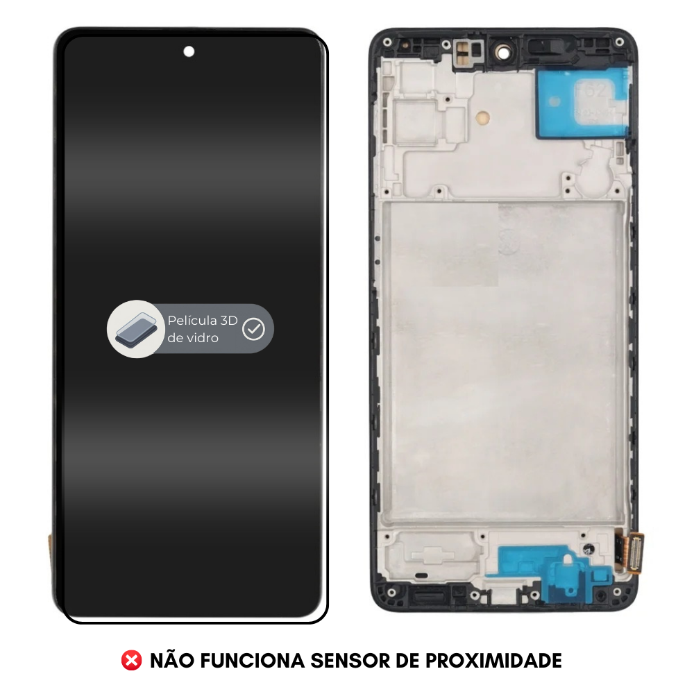 Frontal Samsung M62 (M625) Com Aro | Incell