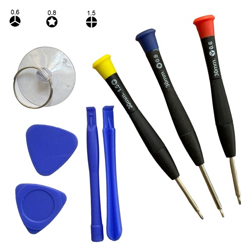 Mini Kit De Chaves | Pentalobe 0.8 | Y 0.6 | Philips 1.5 |  Espatulas | Ventosa