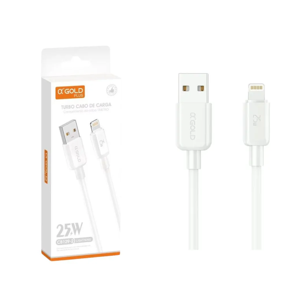 Cabo Usb Turbo (Agold) iPhone Lightning | 1 Metro | CB129-2