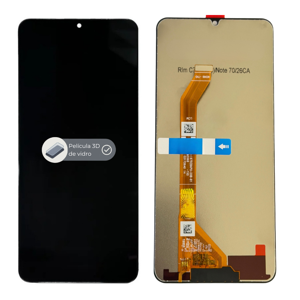 Frontal Realme C71 4g (Rmx5303) | Note 70 (Rmx5313) Sem Aro | Lcd