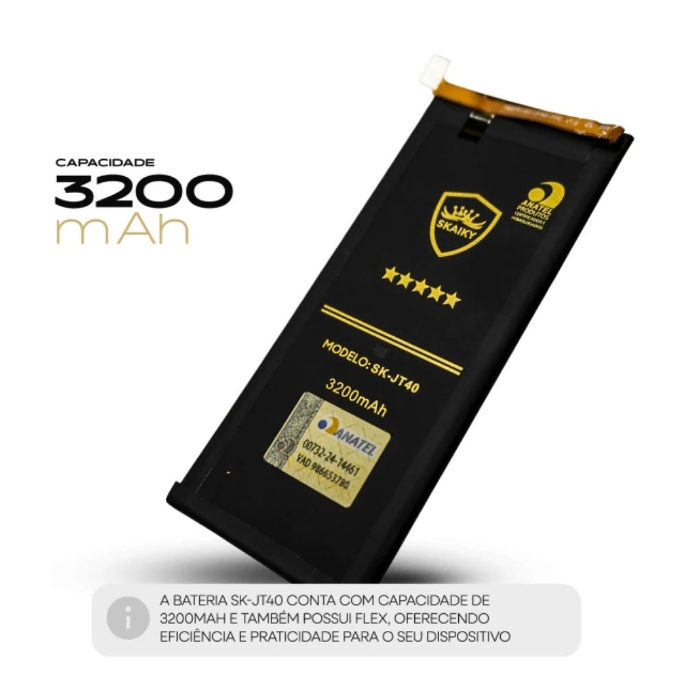 Bateria (Sk-Jt40) Moto G6 Plus (Xt1926) | Skaiky - Imagem 3