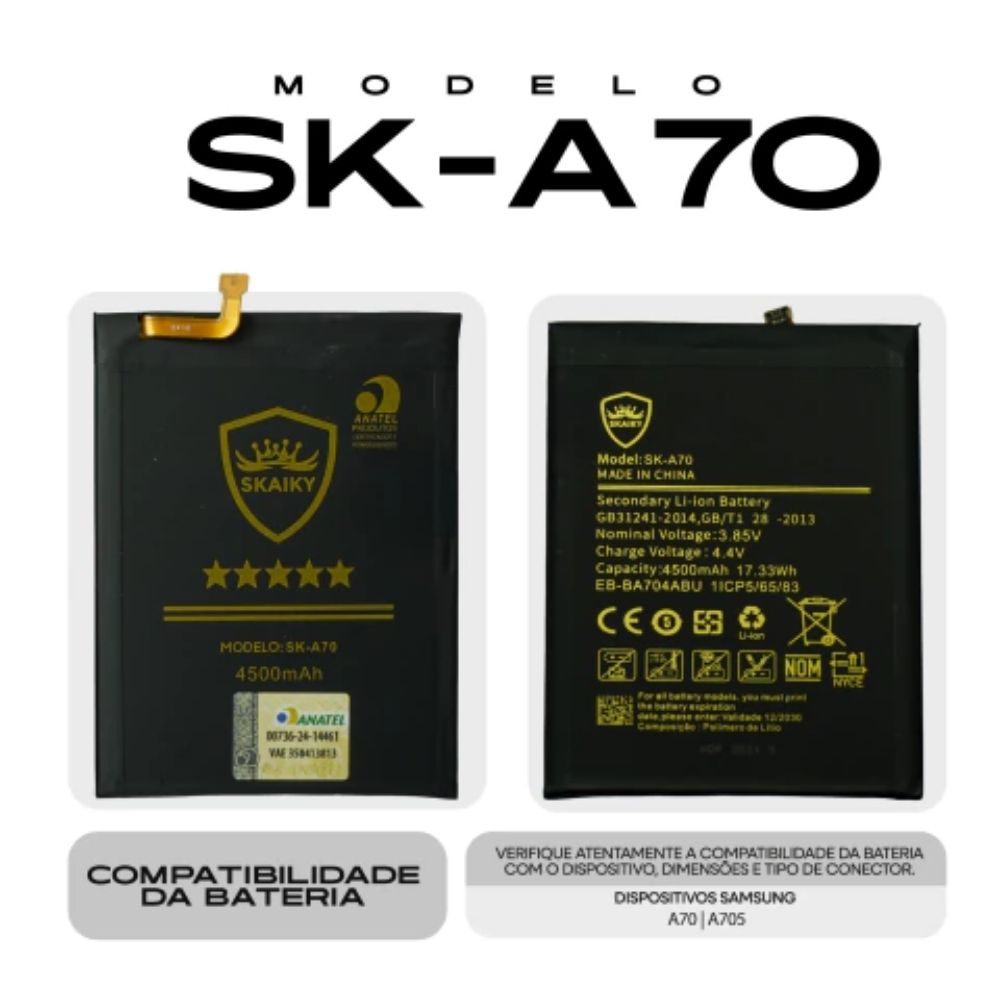 Bateria Samsung (Sk-A70) A70 (A705) | Eb-Ba705 | Skaiky - Imagem 2