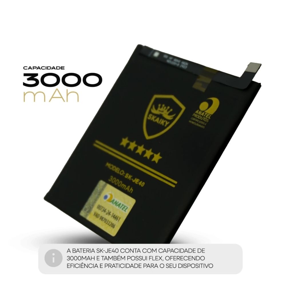 Bateria (Sk-Je40) Moto G7 Play (Xt1952) | One (Xt1941) | Skaiky - Imagem 3