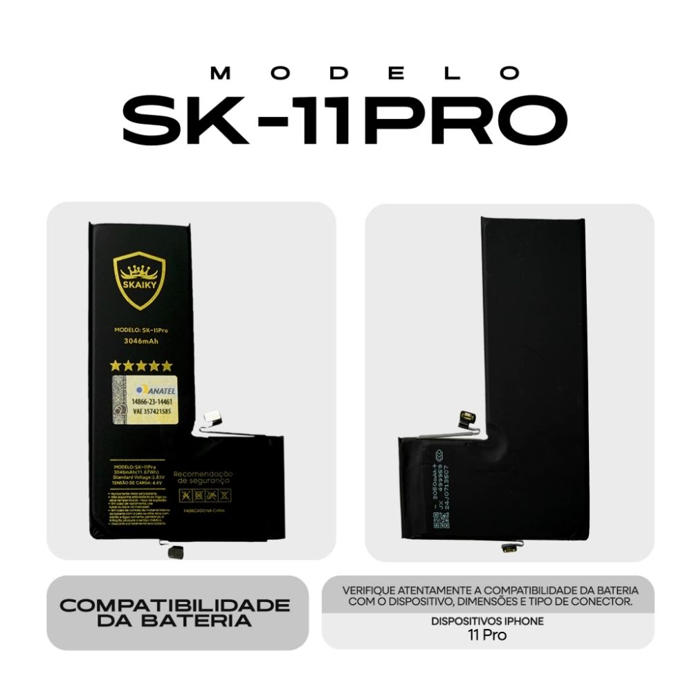 Bateria iPhone 11 Pro (A2215) | Skaiky - Imagem 2