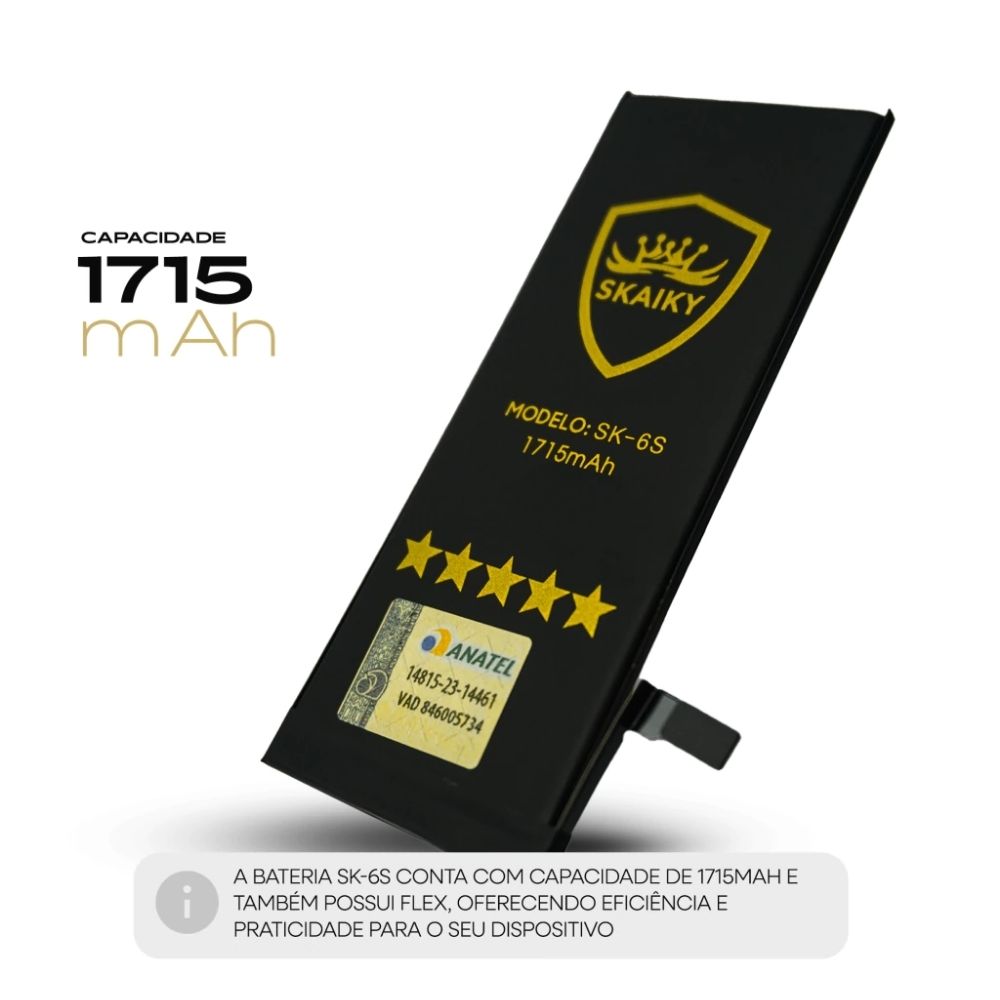 Bateria iPhone 6s (A1633 A1688 A1700) | Skaiky - Imagem 3