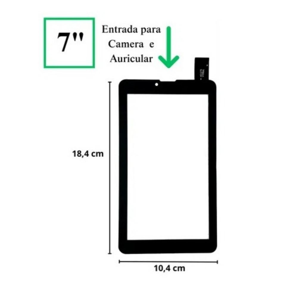 Touch Dl Tx254 Tx315 Tx316 Tx320 Tx384 | M7 3g Plus Ml-Jl11 | Genesis Gt7325 Gt7326 | Lenoxx Tb3100 Preto - Imagem 2