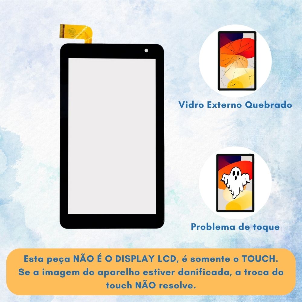 Touch Positivo Twist Tab T770c T770k T770kf T770ke T770km T780f Preto (XC-PG0700-235-A0) - Imagem 3